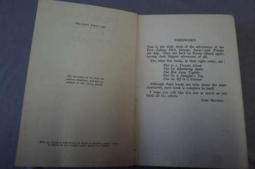Enid Blyton, The Five on Kirrin Island again. First edition 1947.